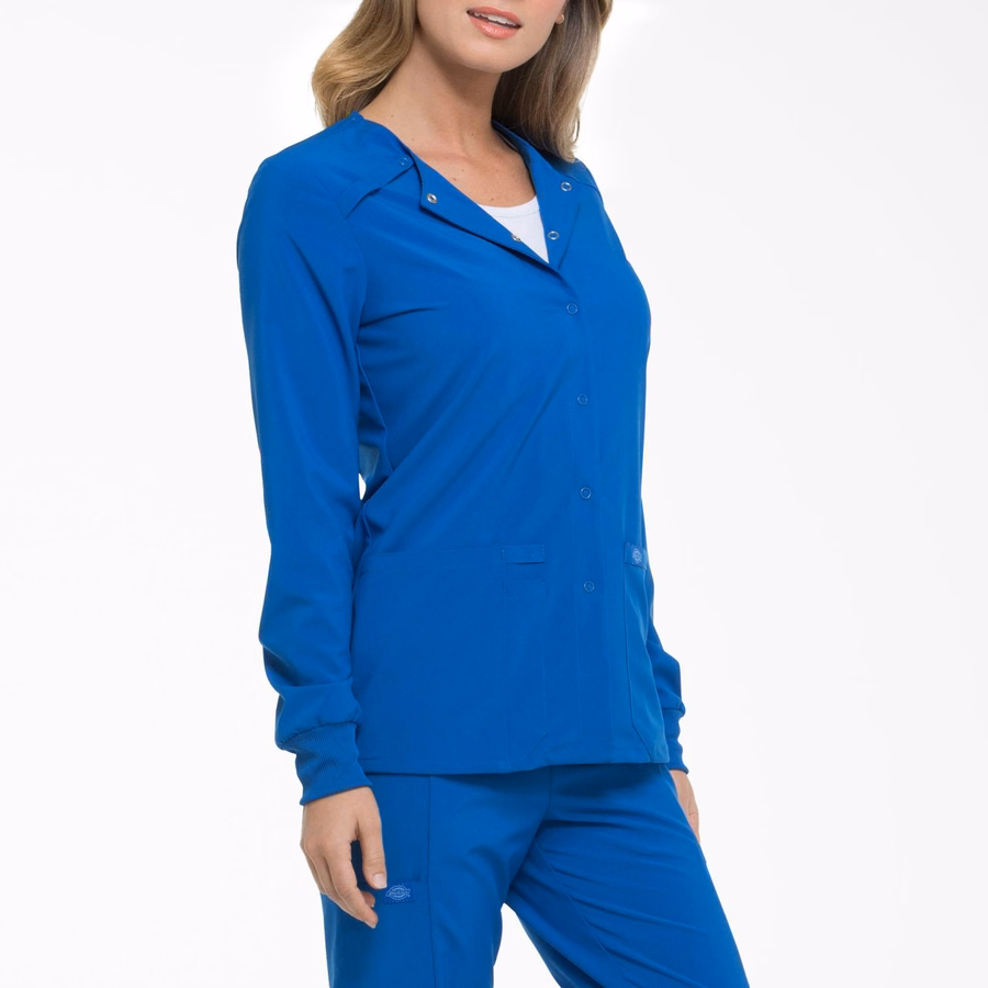 Jachetă medicală EDS Essentials cu capse frontale pentru femei