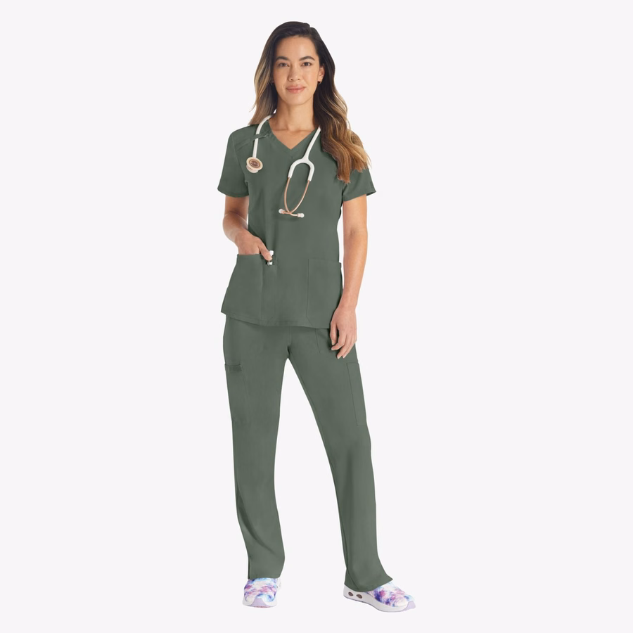 Bluză medicală EDS Essentials cu decolteu în V pentru femei