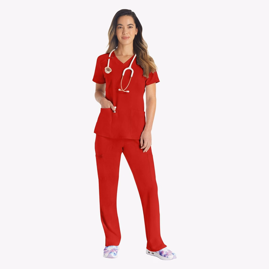 Bluză medicală EDS Essentials cu decolteu în V pentru femei