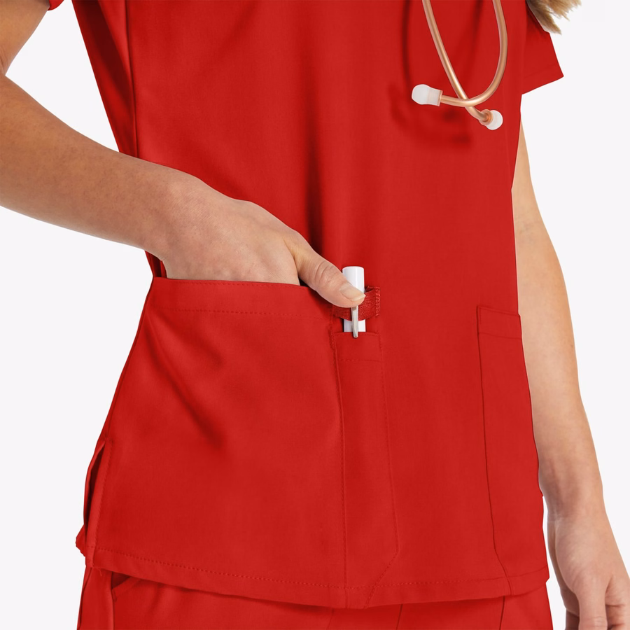Bluză medicală EDS Essentials cu decolteu în V pentru femei