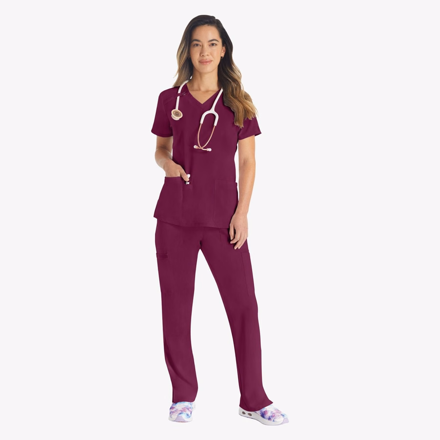 Bluză medicală EDS Essentials cu decolteu în V pentru femei