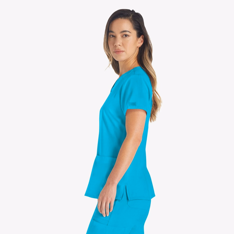 Bluză medicală EDS Essentials cu decolteu în V pentru femei