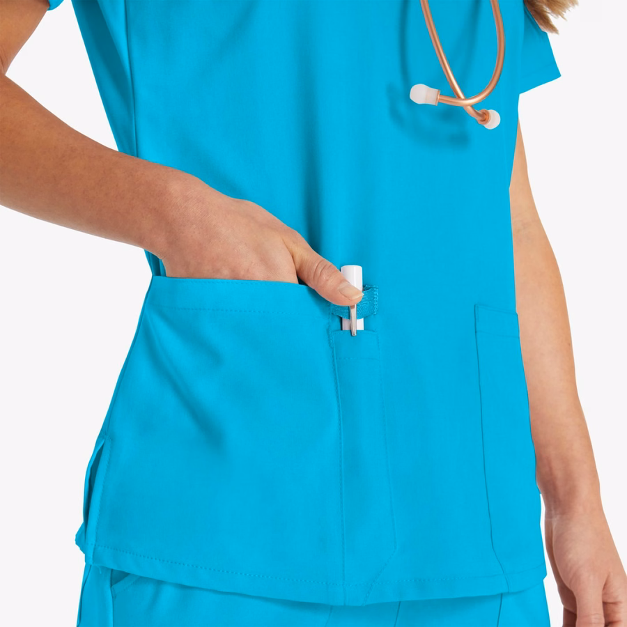 Bluză medicală EDS Essentials cu decolteu în V pentru femei