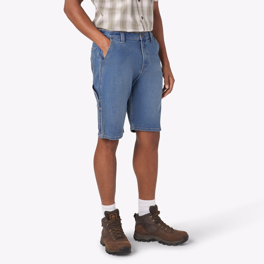 Pantaloni scurți utilitari din denim. 11