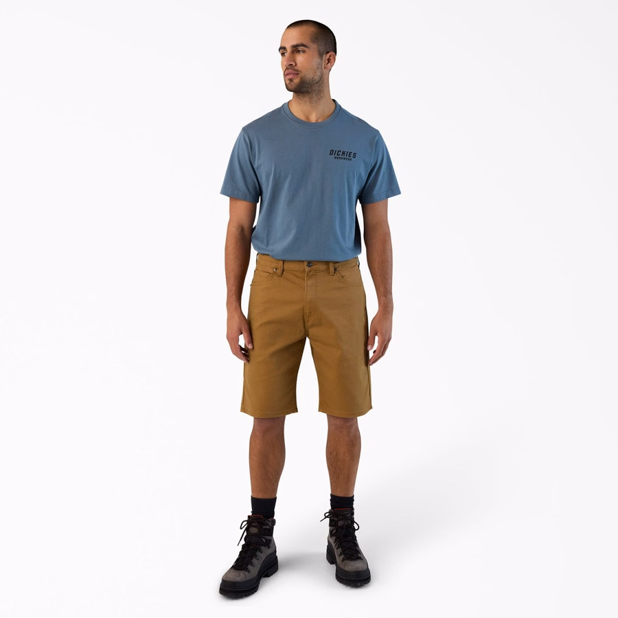 Pantaloni scurți din pânză FLEX cu 5 buzunare, model Duck. 11