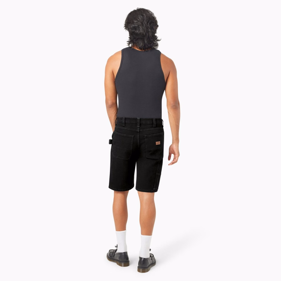Pantaloni scurți utilitari din denim. 11