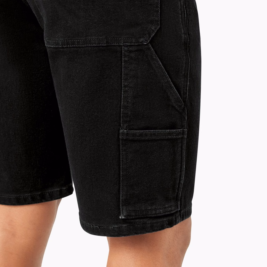 Pantaloni scurți utilitari din denim. 11
